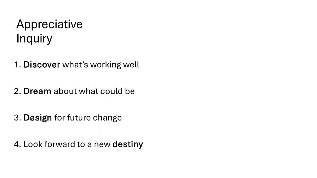 appreciative inquiry