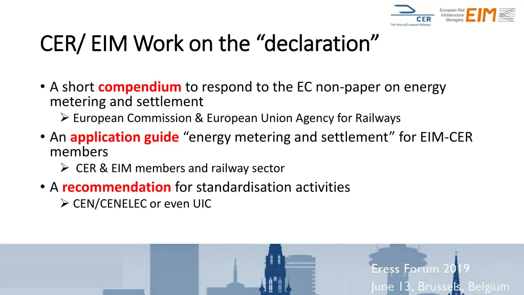 cer eim work on the declaration cer eim work
