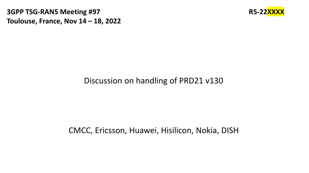 3gpp tsg ran5 meeting 97 toulouse france