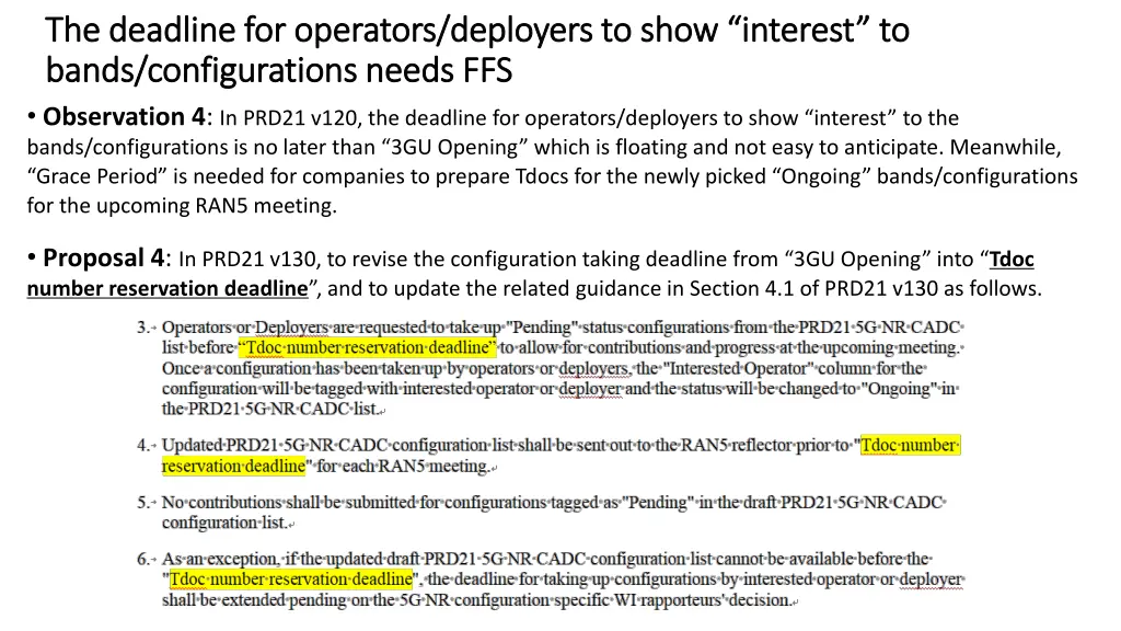 the deadline for operators deployers to show