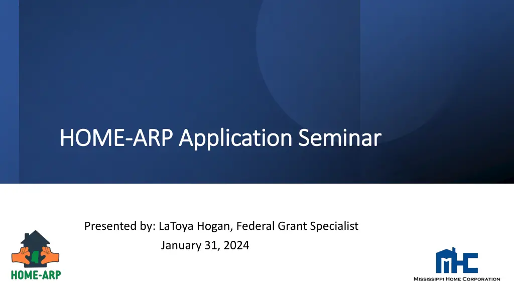 home home arp application seminar arp application