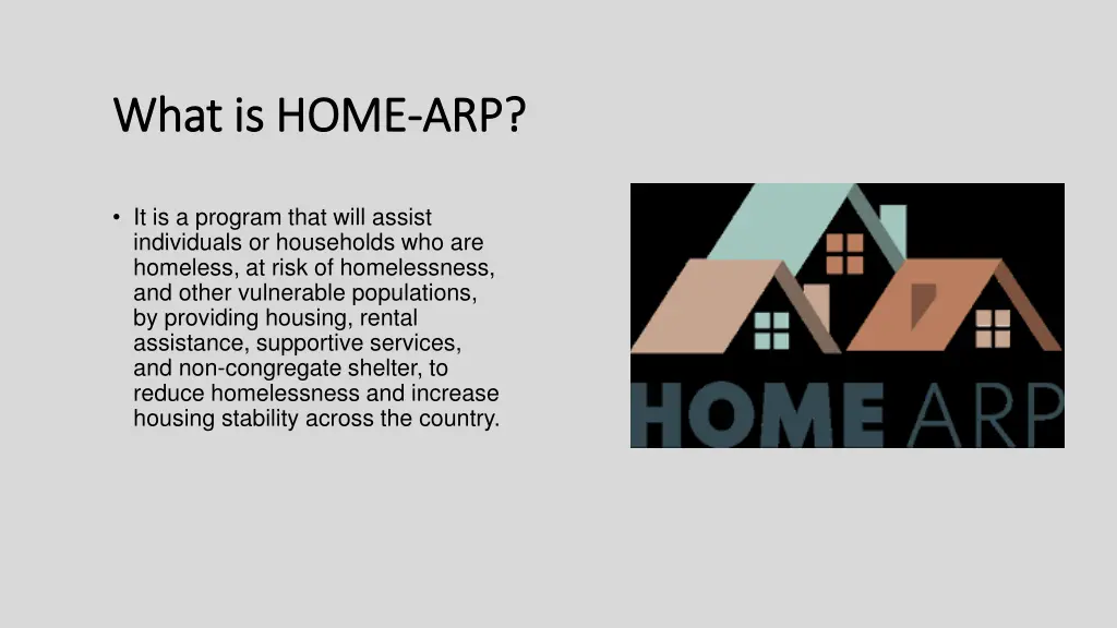 what is home what is home arp