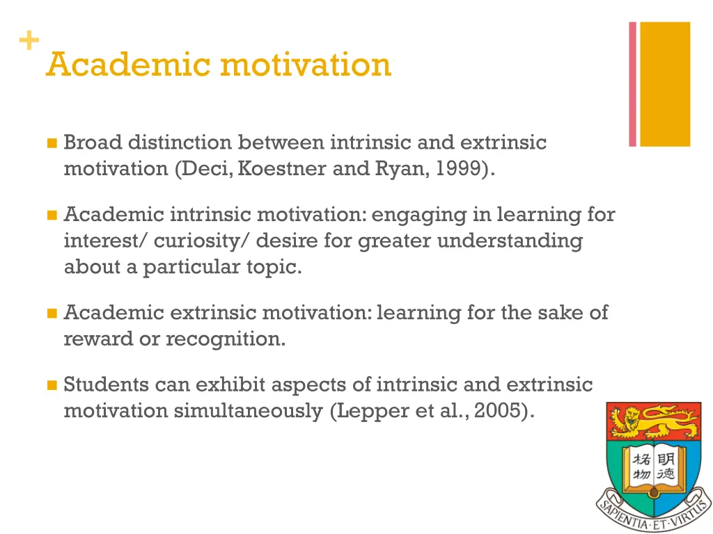 academic motivation