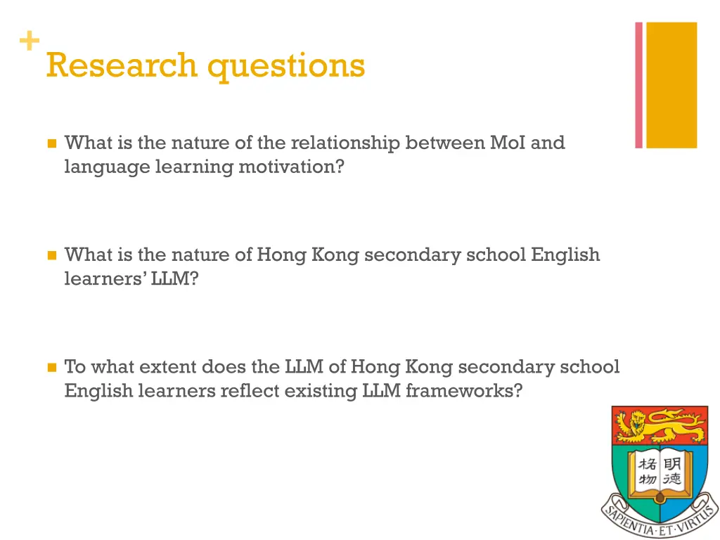 research questions