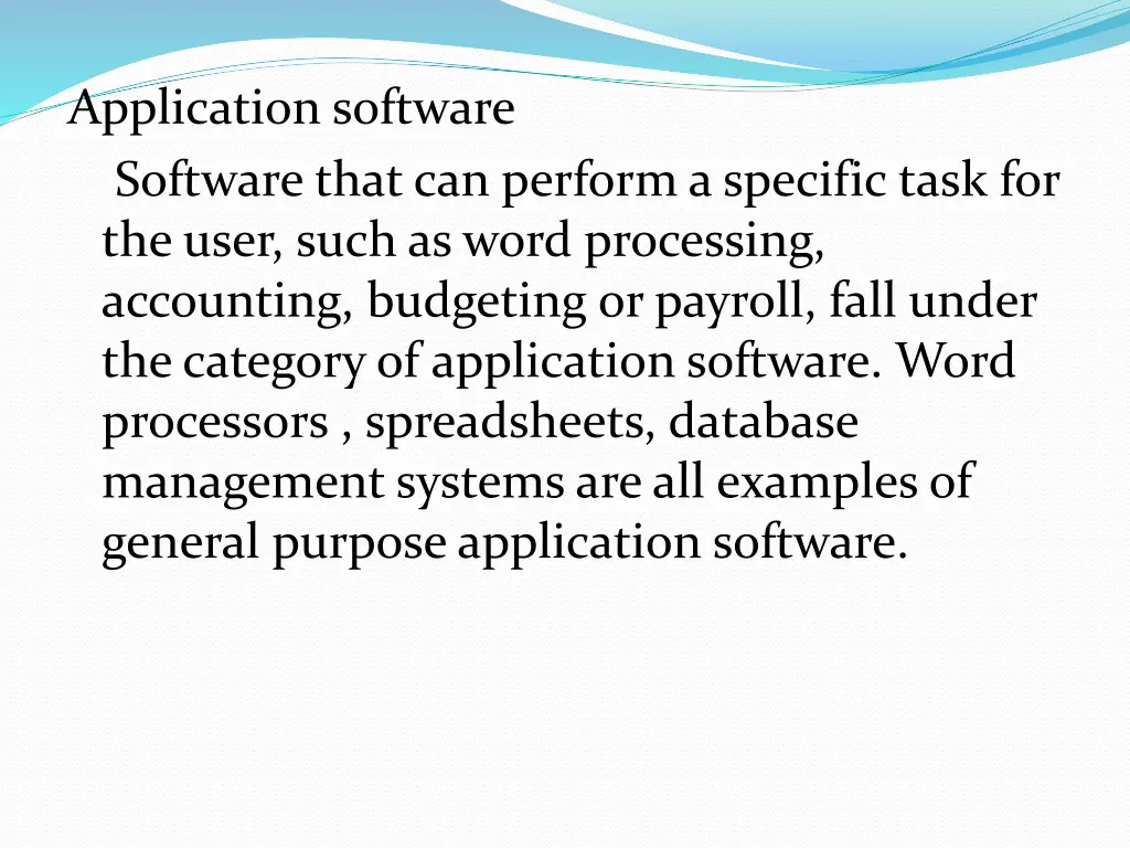 application software