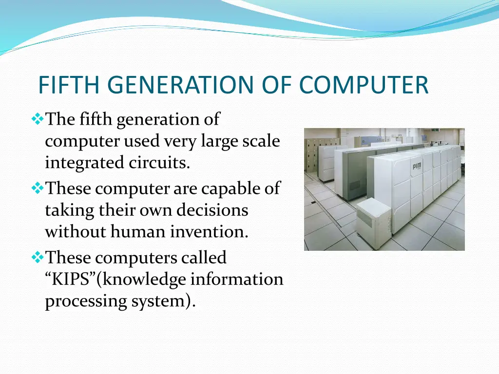 fifth generation of computer