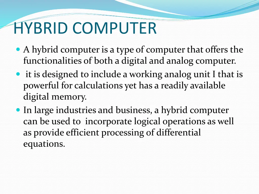 hybrid computer