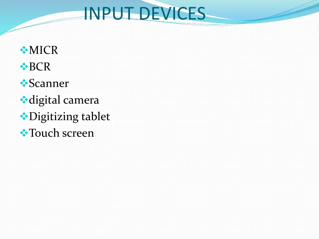 input devices 1