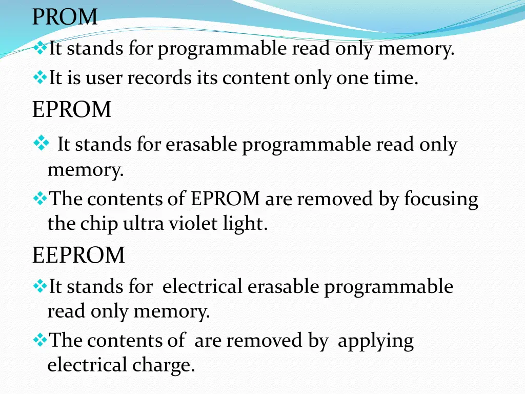 prom it stands for programmable read only memory