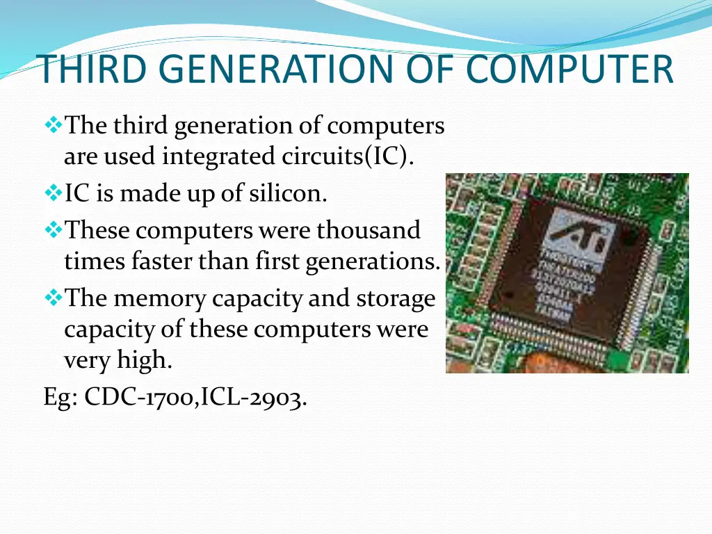 third generation of computer