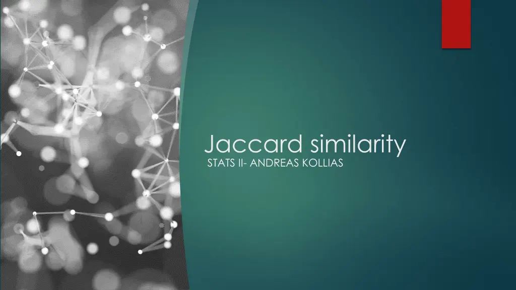 jaccard similarity stats ii andreas kollias