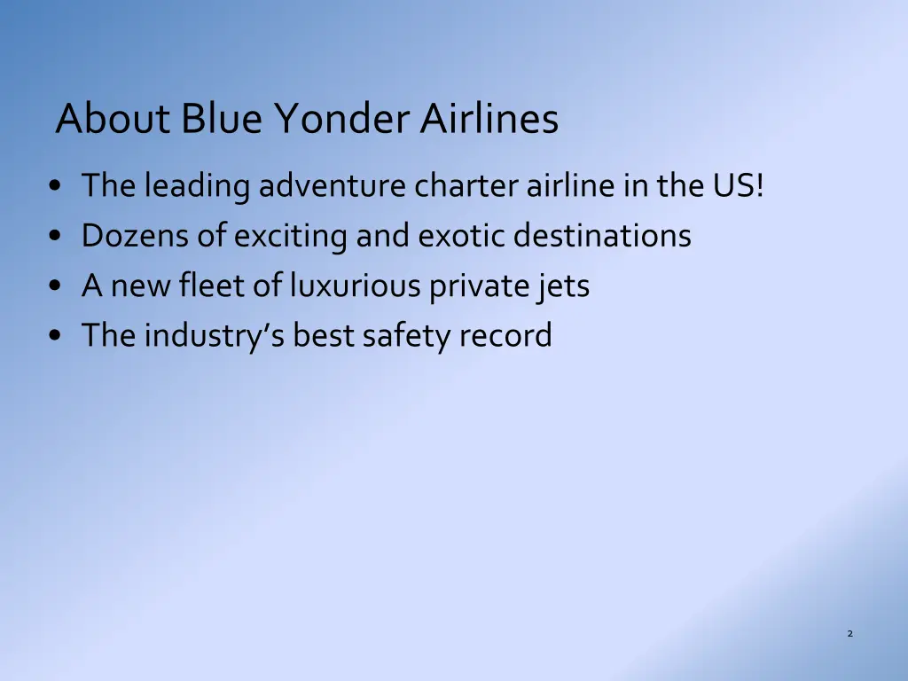 about blue yonder airlines