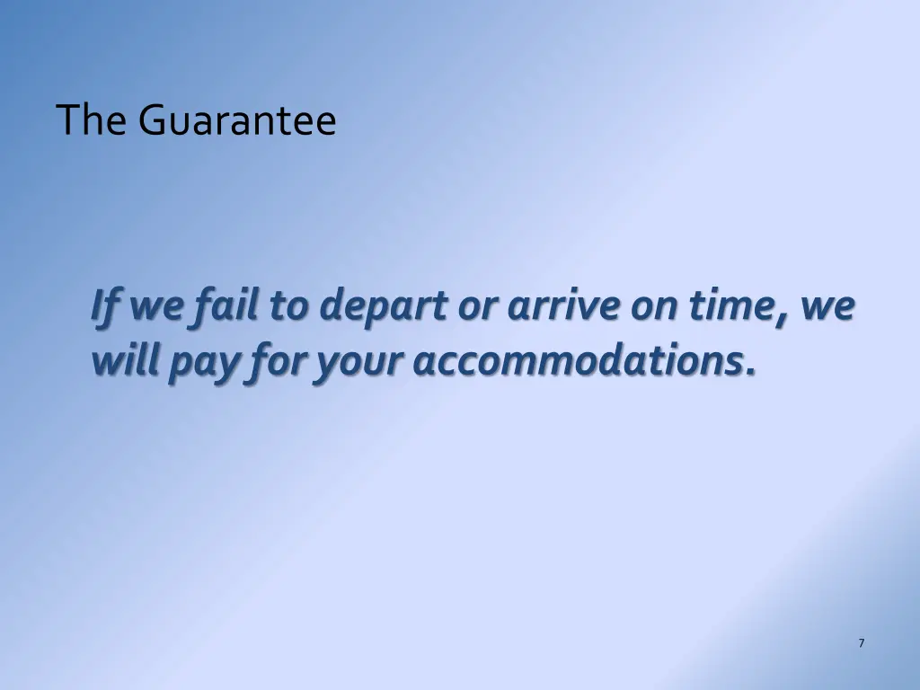 the guarantee