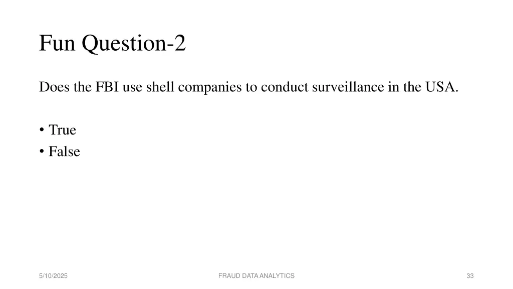 fun question 2