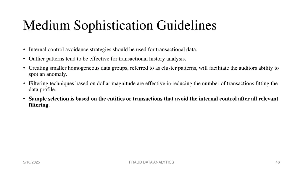 medium sophistication guidelines 1