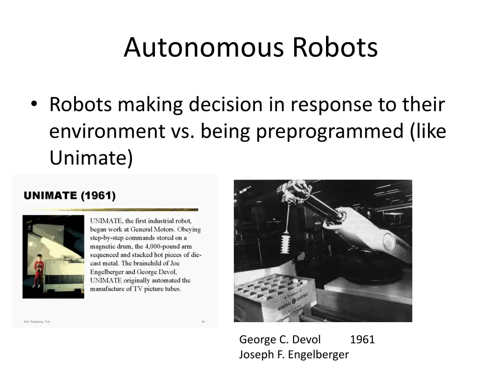 autonomous robots