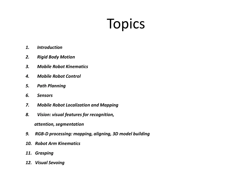 topics