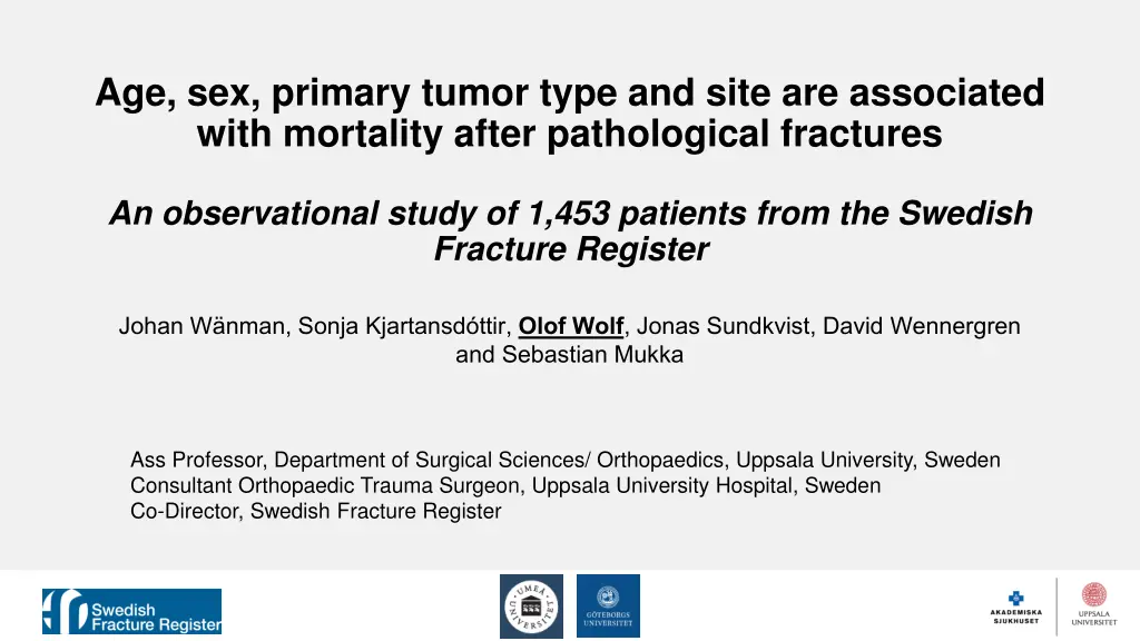 age sex primary tumor type and site