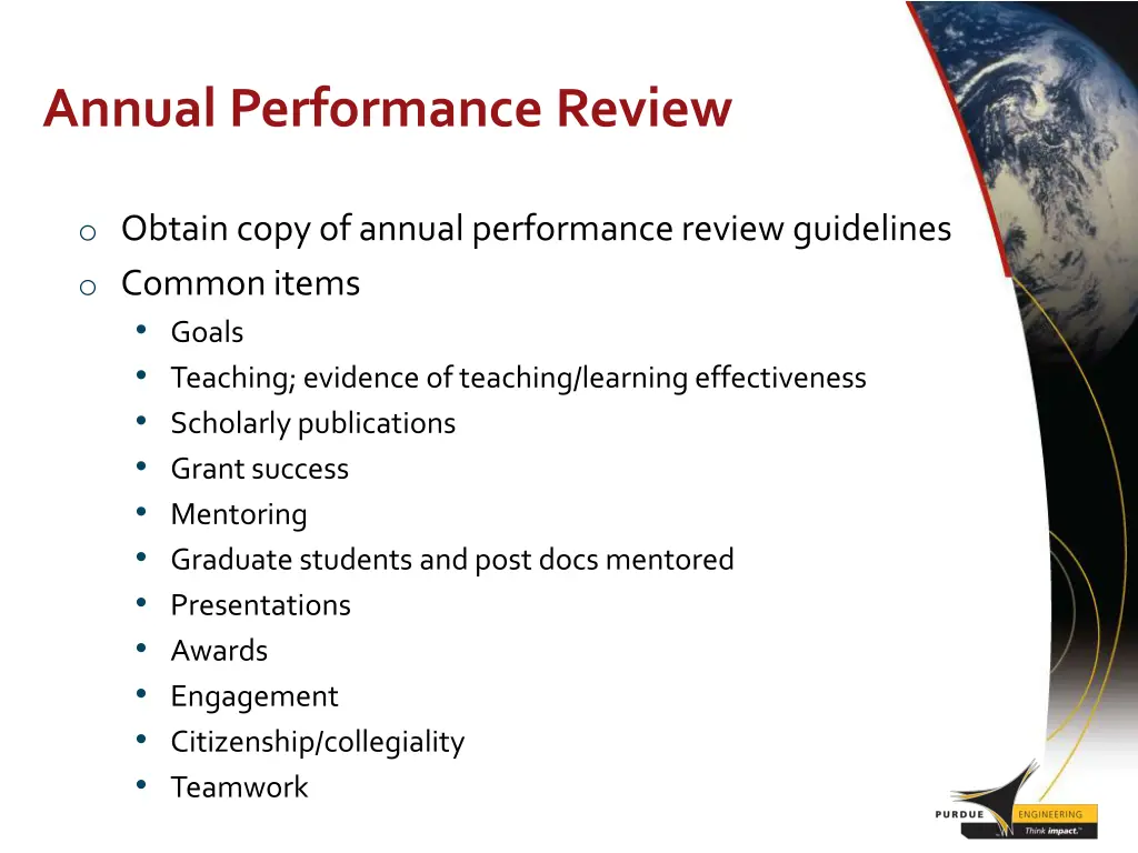 annual performance review