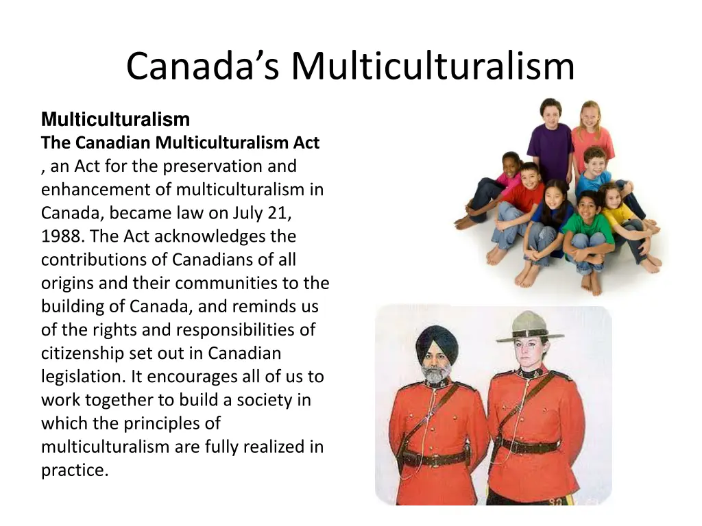 canada s multiculturalism