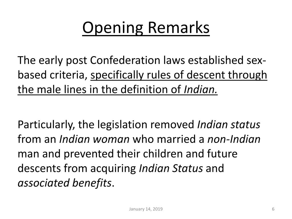 opening remarks 4