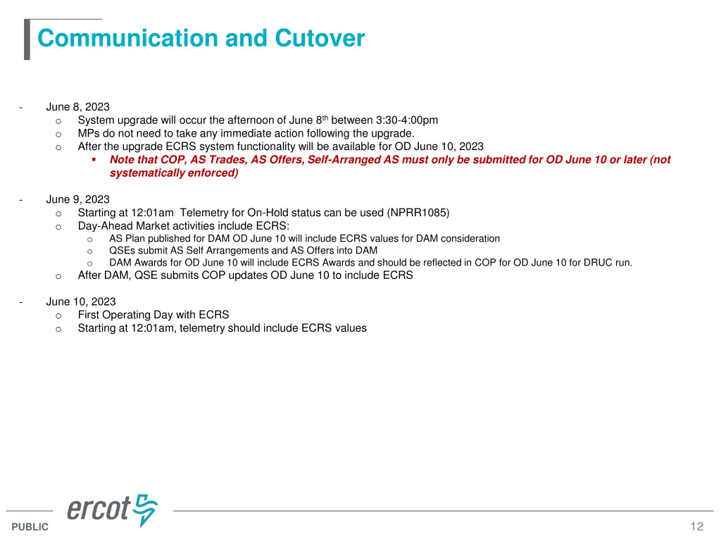 communication and cutover 1