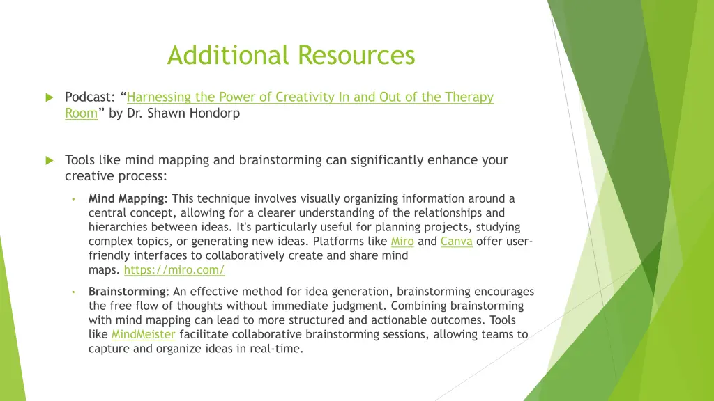 additional resources