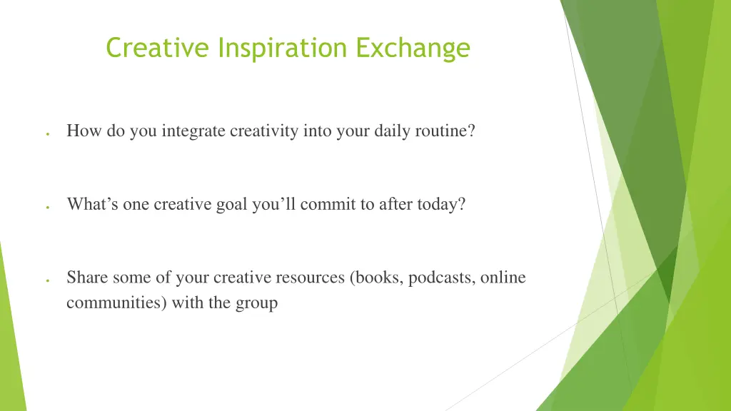 creative inspiration exchange