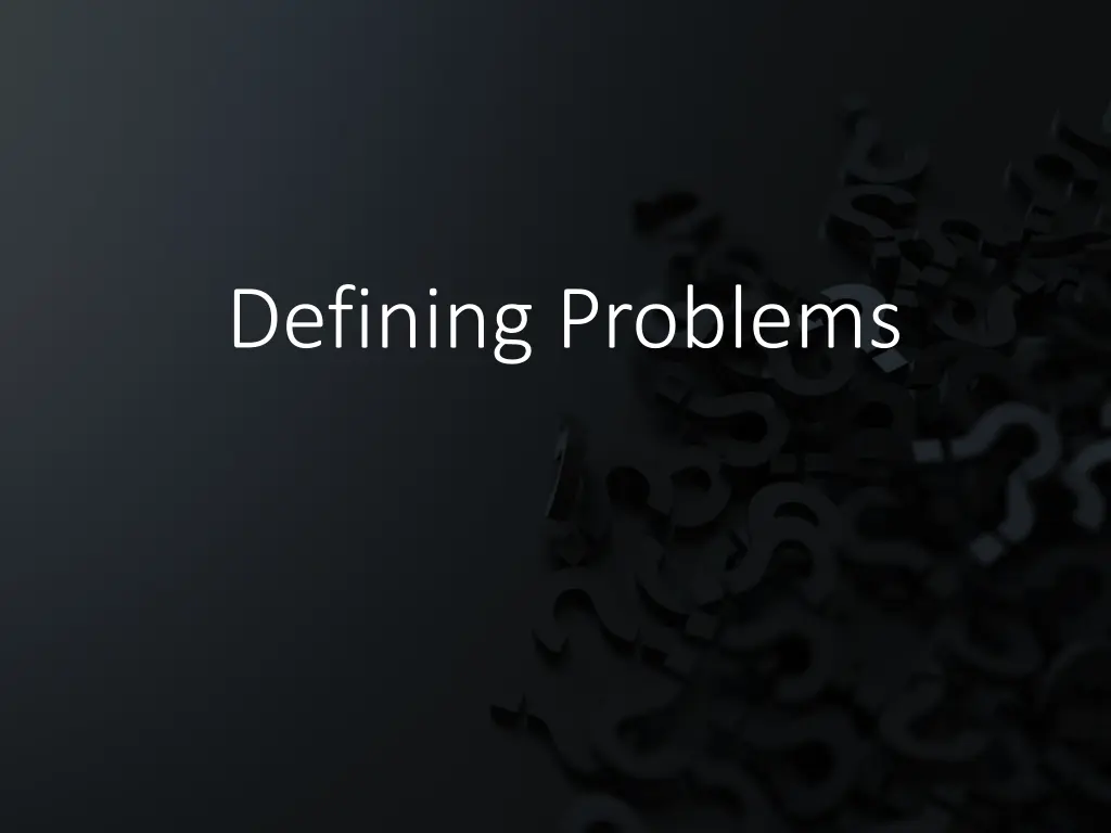 defining problems