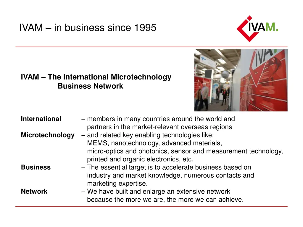 ivam in business since 1995