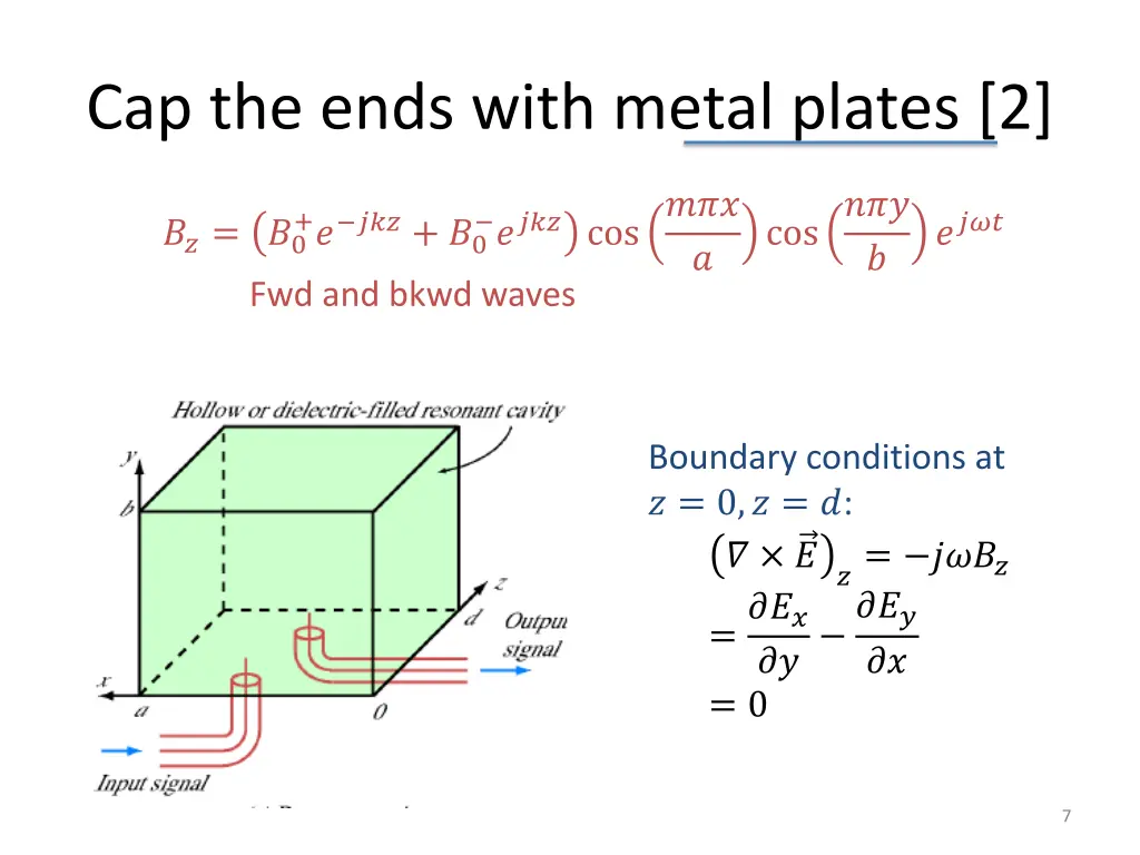 cap the ends with metal plates 2