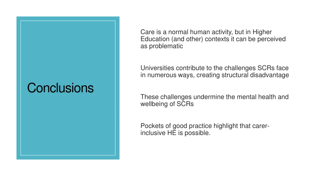 care is a normal human activity but in higher