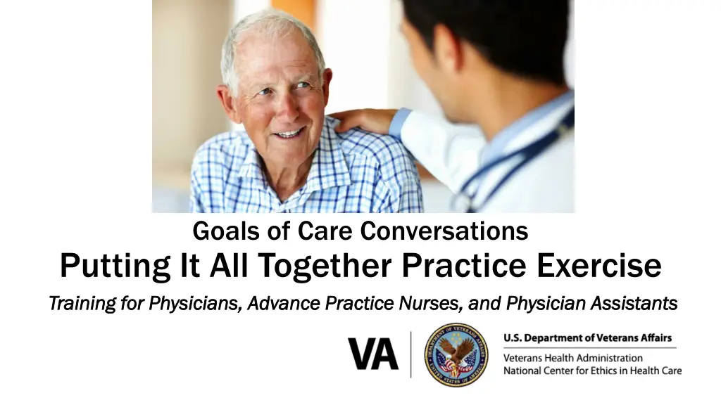 goals of care conversations putting