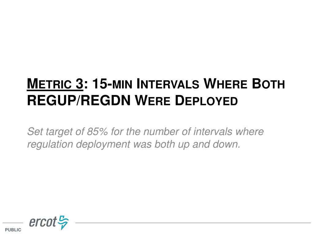 m etric 3 15 min i ntervals w here b oth regup