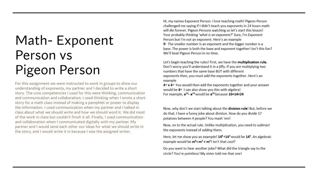 math exponent person vs pigeon person