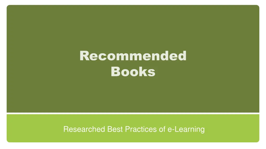 recommended books