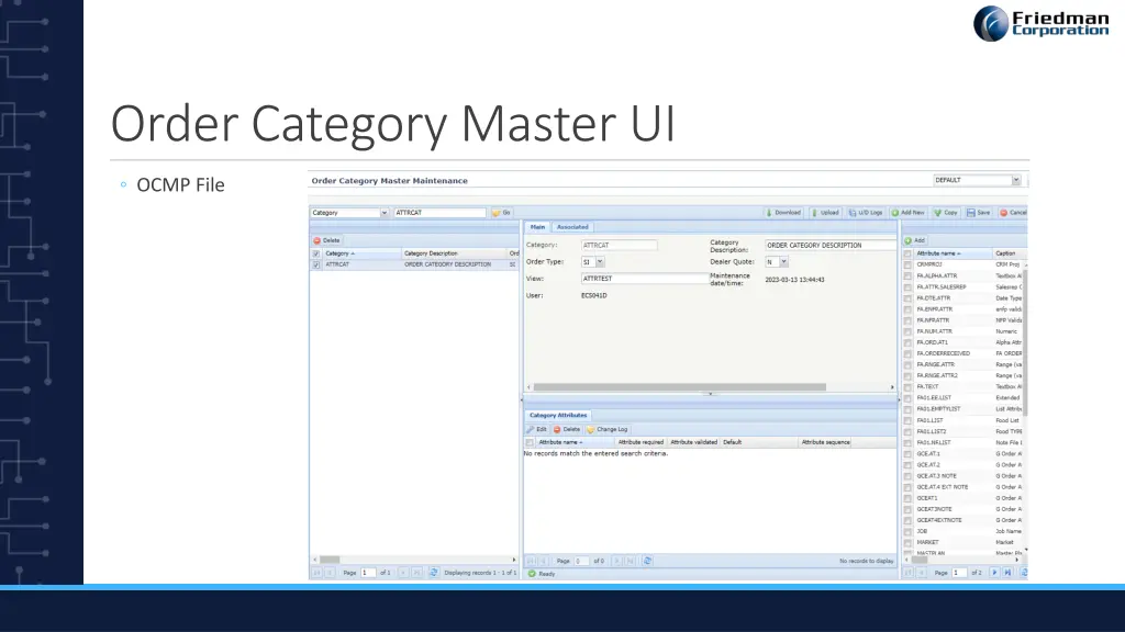 order category master ui 1