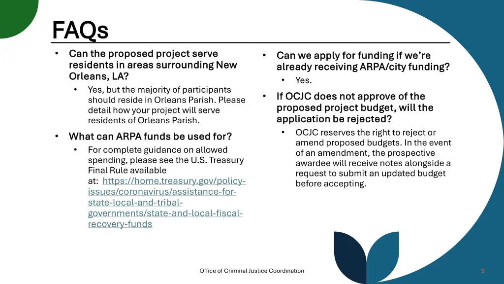 faqs faqs can the proposed project serve