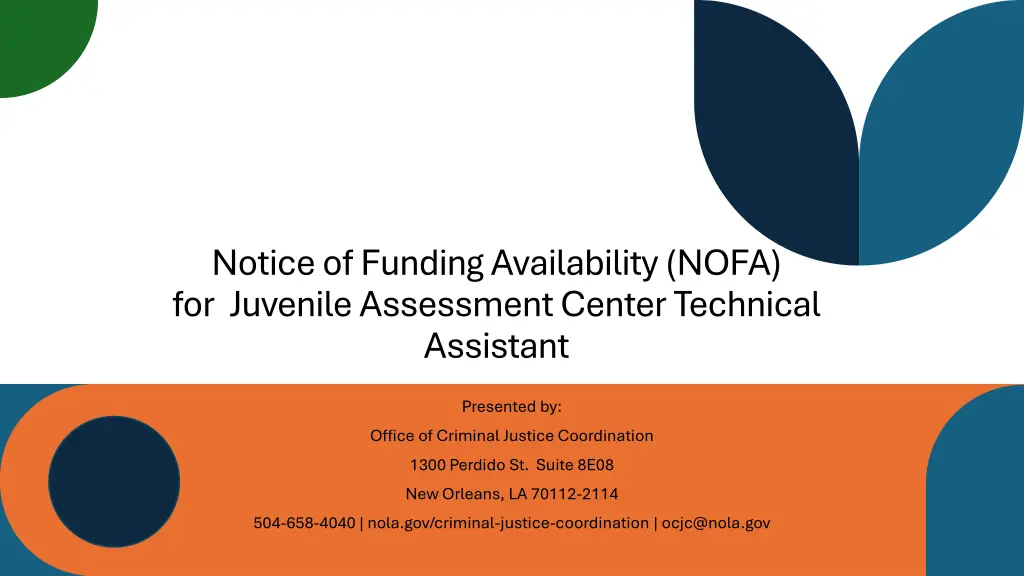 notice of funding availability nofa for juvenile