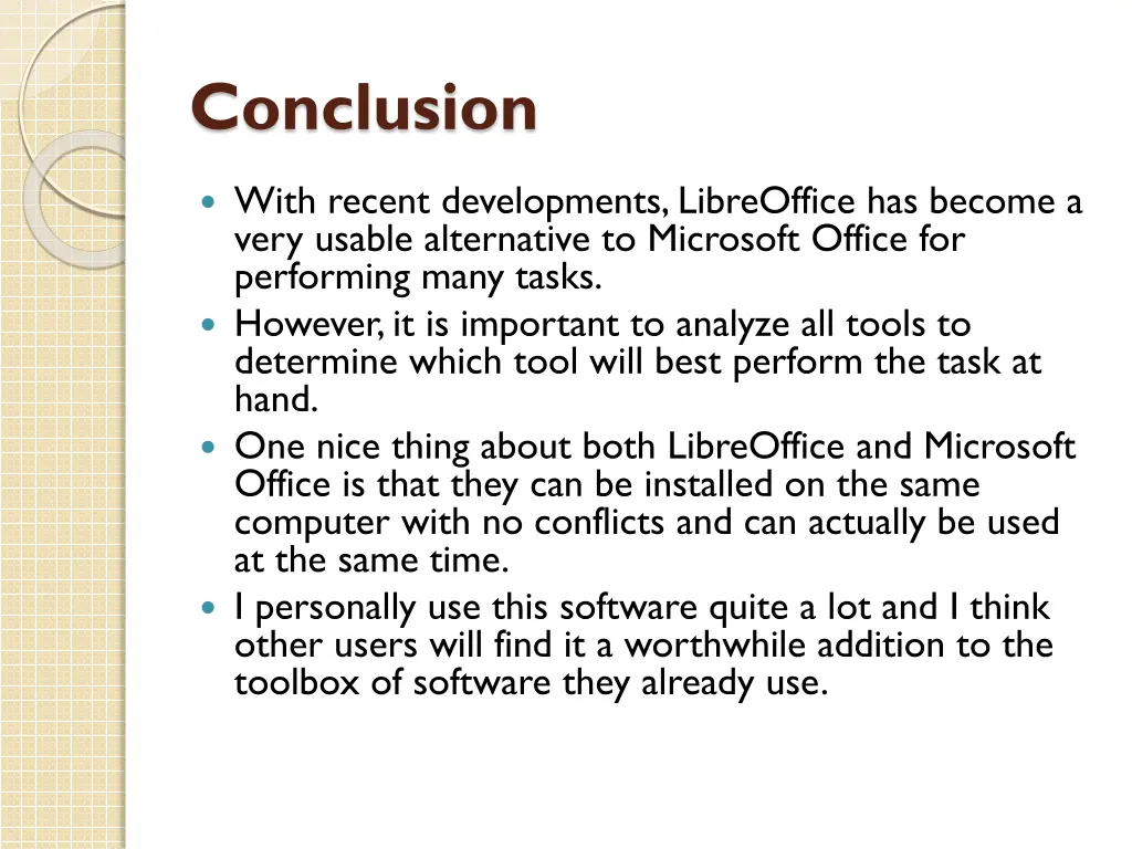 conclusion