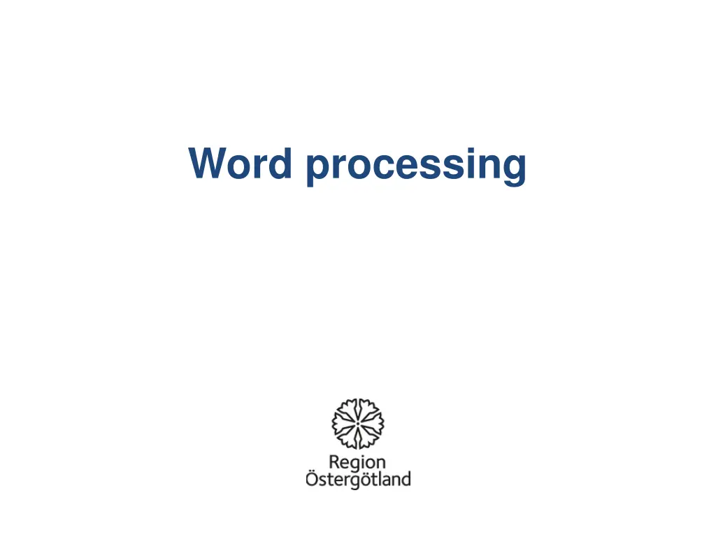 word processing