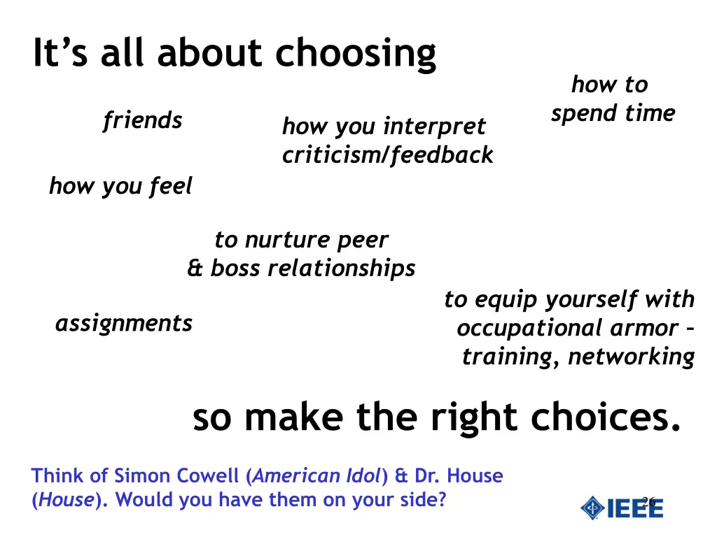it s all about choosing