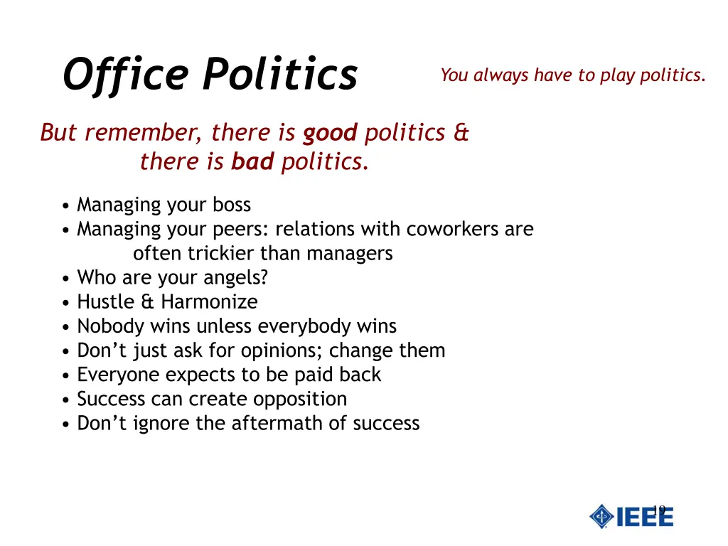 office politics