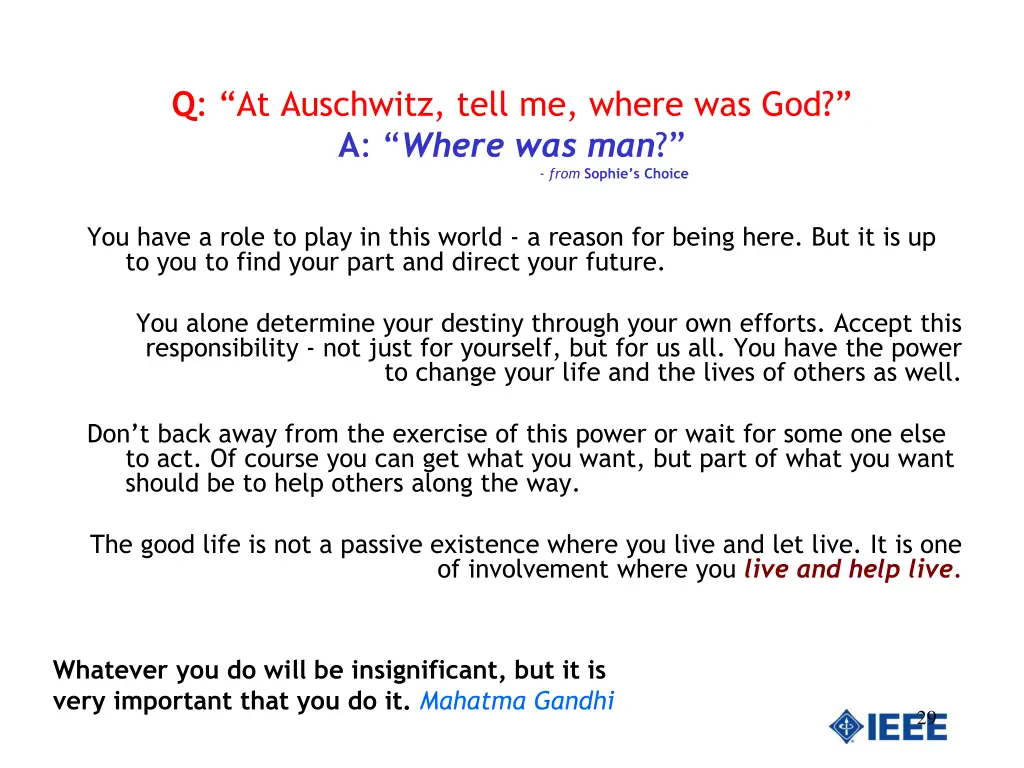 q at auschwitz tell me where was god a where