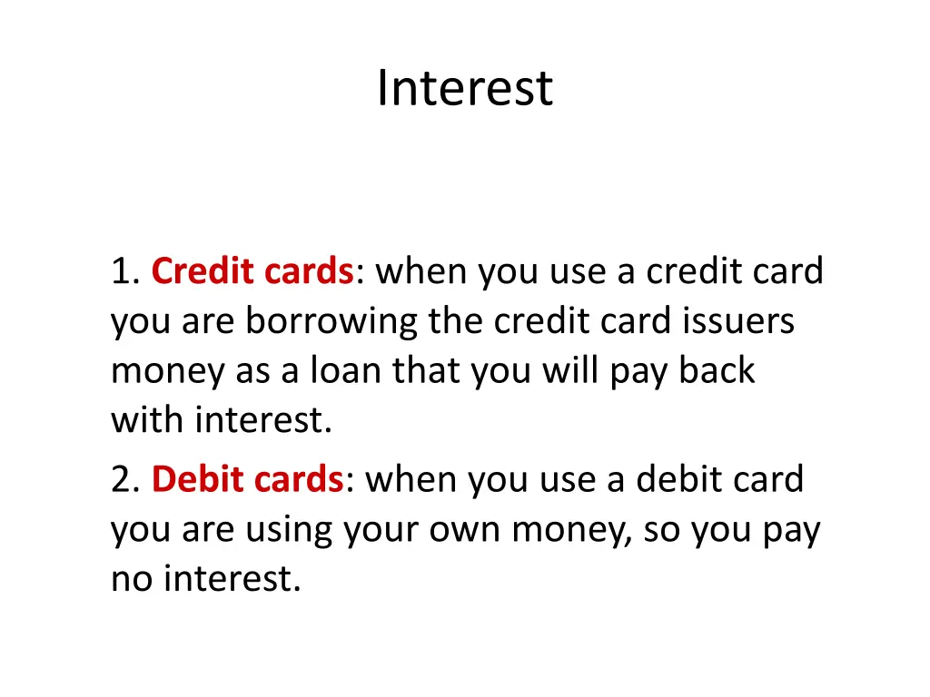 interest