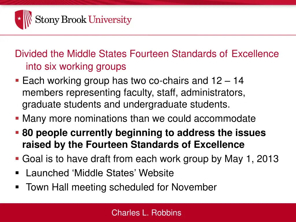 divided the middle states fourteen standards