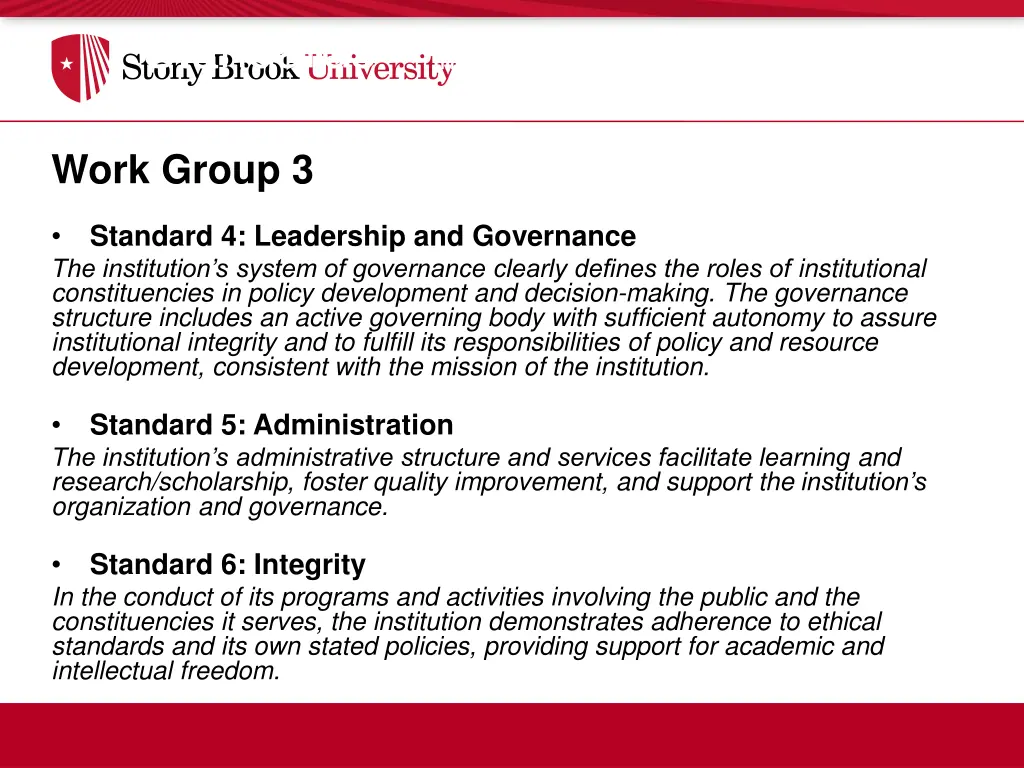 standards institutional context 2