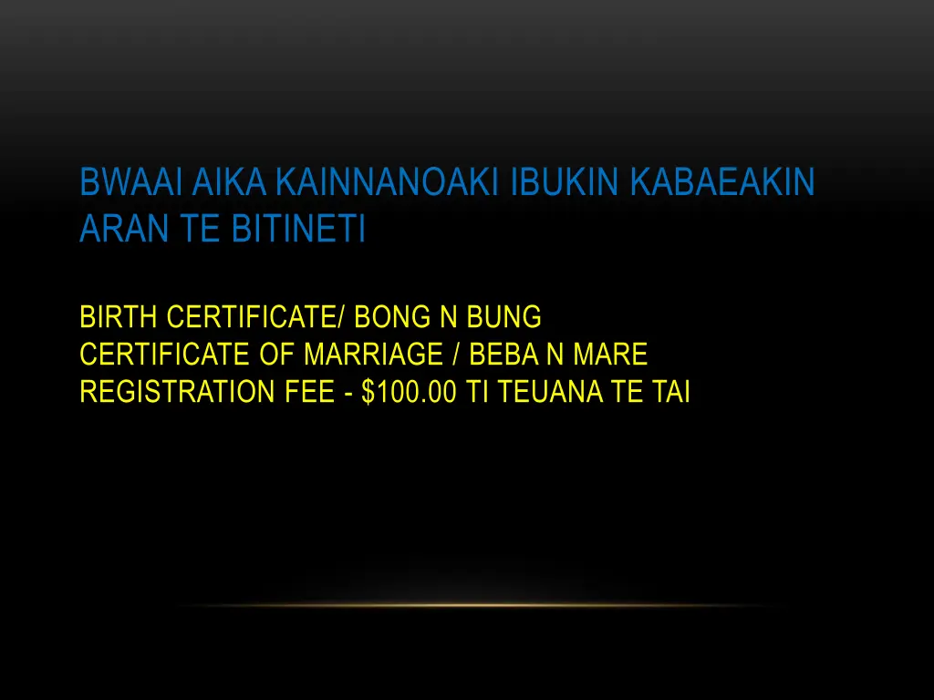 bwaai aika kainnanoaki ibukin kabaeakin aran