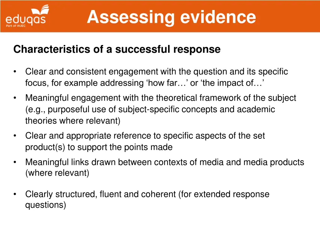 assessing evidence 11
