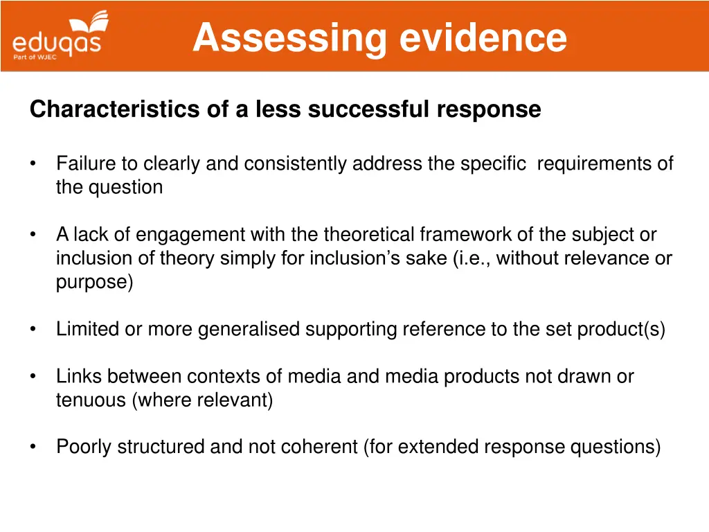 assessing evidence 12